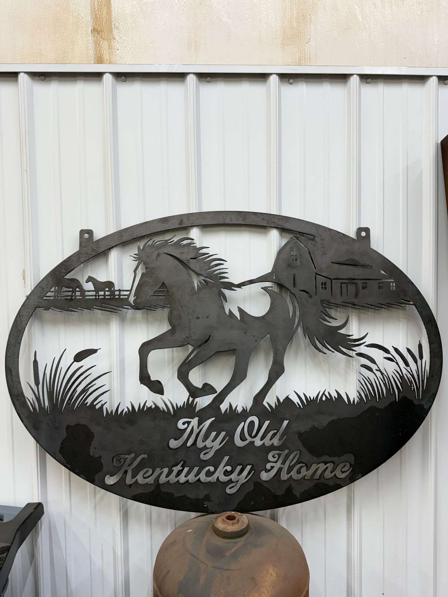 'My Old Kentucky Home' Metal yard sign
