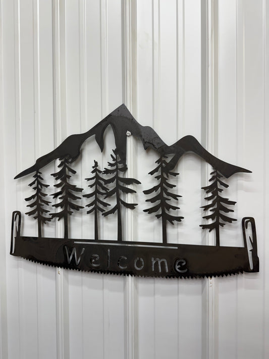 Metal Sign - Welcome